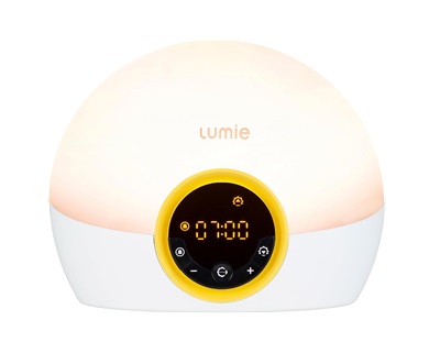 Lumie Bodyclock Rise 100 - Wake-Up Light Alarm Clock with Sunrise and Sunset, Multicolour